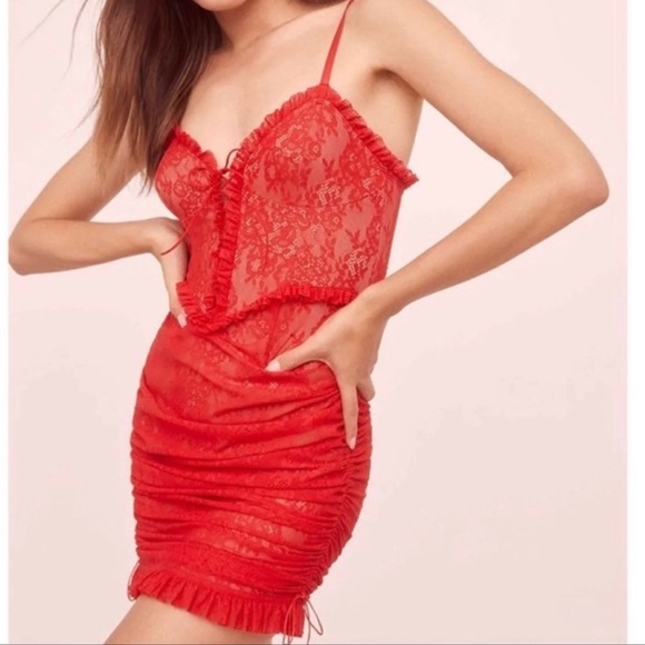 FOR LOVE & lemons Gracie lace slip NWT - Picture 2 of 8